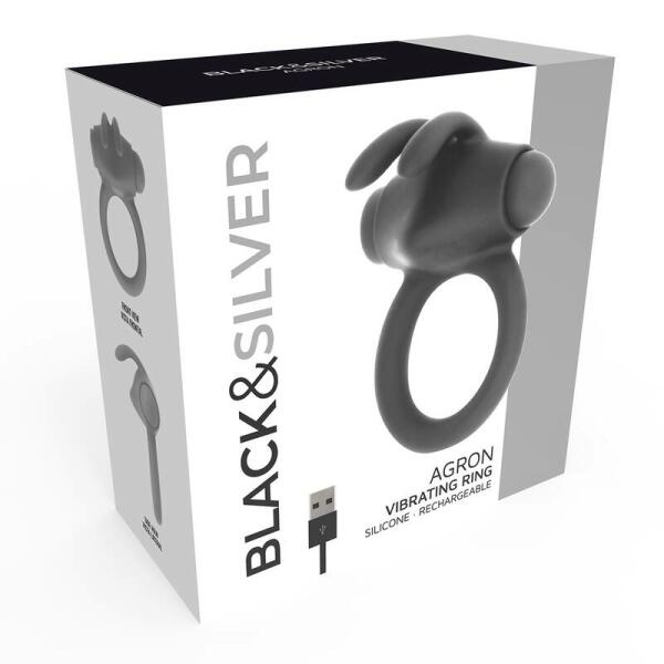BLACK&SILVER - AGRON RING 2.O