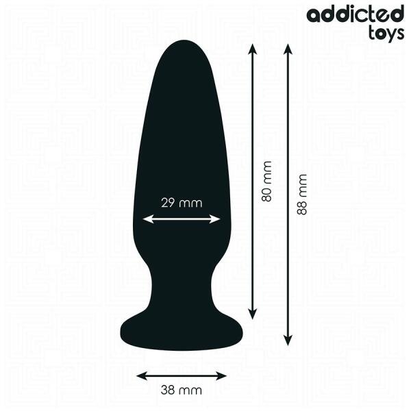 ADDICTED TOYS - ANAL PLUG WITH JEWEL SILICONE SIZE S 8.8 CM