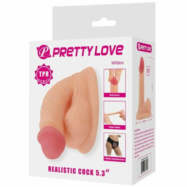 PRETTY LOVE - WILDON ULTRA REALISTIC AND ELASTIC DILDO 10 CM NATURAL