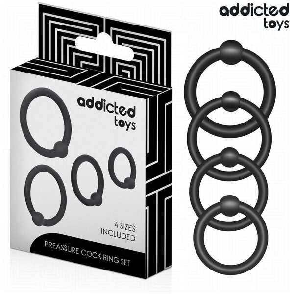 ADDICTED TOYS - SET OF PRESSURE SILICONE RINGS