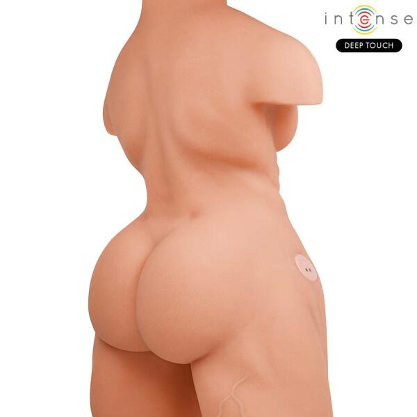 INTENSE DEEP TOUCH - MARTY TORSO WITH ANUS AND REALISTIC DILDO WITH PUSHING AND VIBRATION, REMOTE CONTROL, 6.2 KG