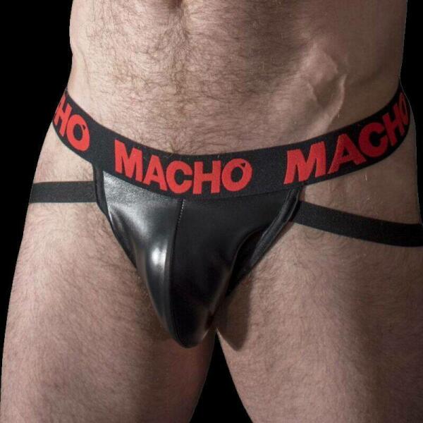 MACHO - MX25RC JOCK CUERO ROJO S