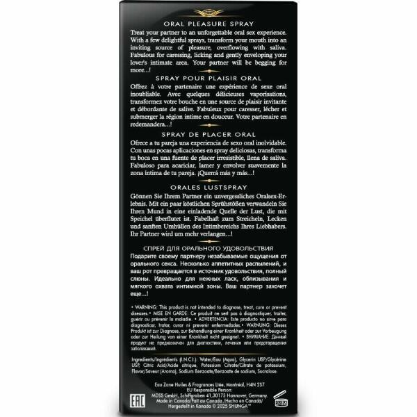 SHUNGA - WAVES PLEASURE SPRAY ORAL SEDUCTIVE STRAWBERRY 20 ML