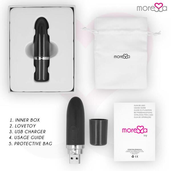 MORESSA - IVY VIBRATOR STIMULATOR TRAVEL BLACK