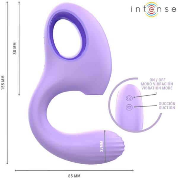 INTENSE - BAXTER VIBRATOR & STIMULATOR VIOLET