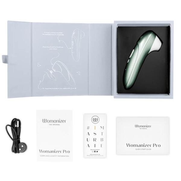 WOMANIZER - PRO VIBRANT CLITORAL STIMULATOR SAGE GREEN