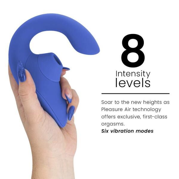 WOMANIZER - BLEND RABBIT VIBRATOR STIMULATOR VIBRANT BLUE