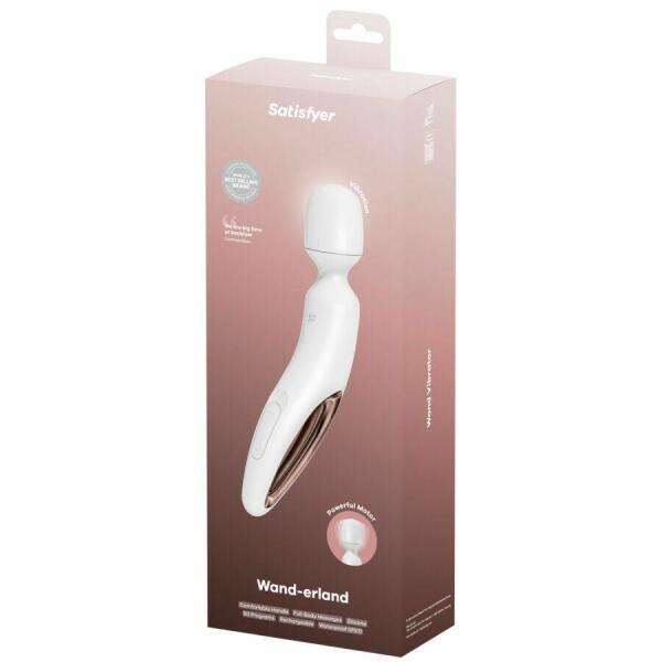 SATISFYER - WAND ERLAND VIBRATING MASSAGER WHITE