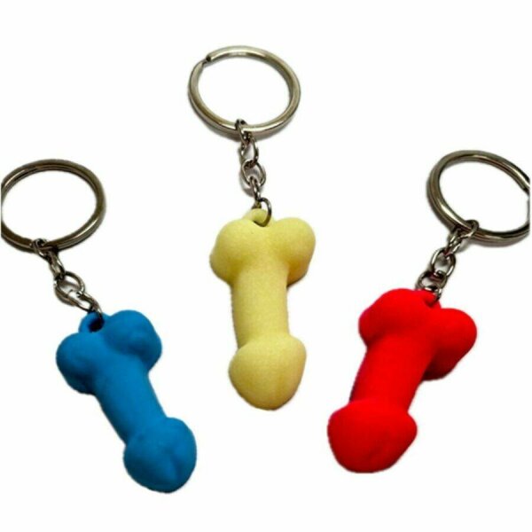 DIABLO PICANTE - ASSORTED SILICONE PENIS KEYCHAIN PHOSPHORESCENT COLOR