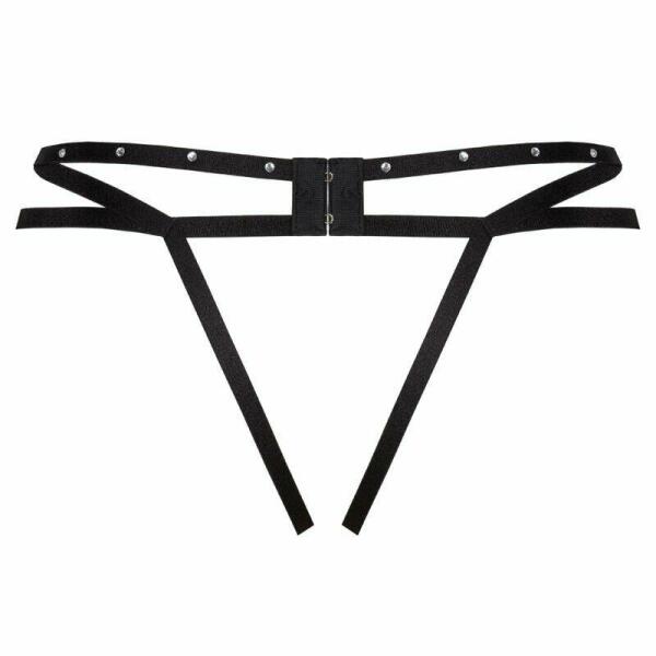 LIVCO CORSETTI FASHION - NOMADE THONG CROTCHLESS BLACK
