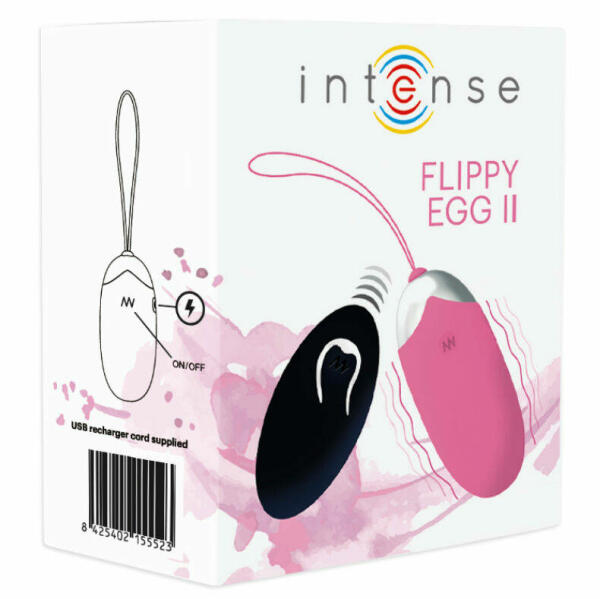 INTENSE - FLIPPY II VIBRATING EGG WITH REMOTE CONTROL PINK
