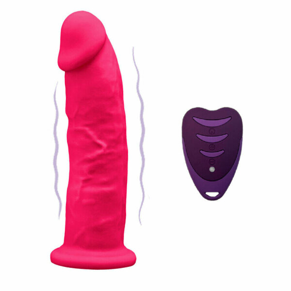 SILEXD - REALISTIC PENIS MODEL 2 PINK + REMOTE CONTROL LRS 17 CM
