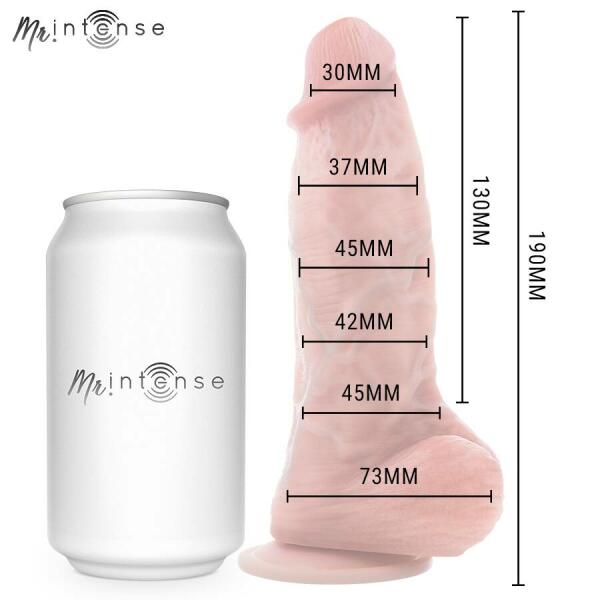 MR INTENSE - SMALL SPENCER SILICONE DILDO 19 CM -Ø- 4.5 CM