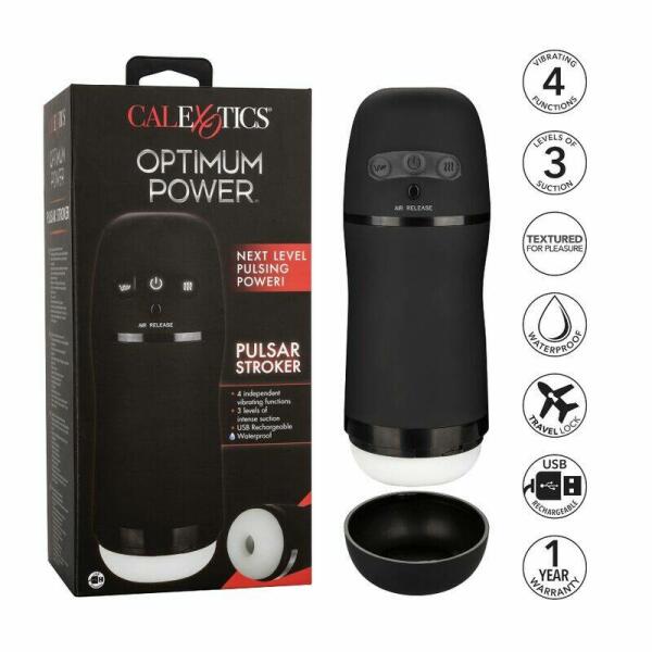 CALEXOTICS - OPTIMUM POWER VIBRATING SUCTION MASTURBATOR