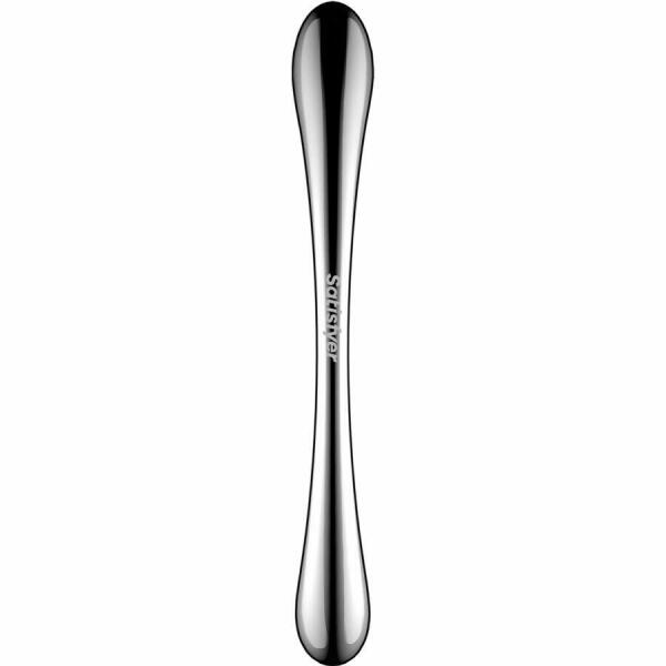 SATISFYER - COSMIC CREST 1 STAINLESS STEEL DOUBLE-ENDED DILDO