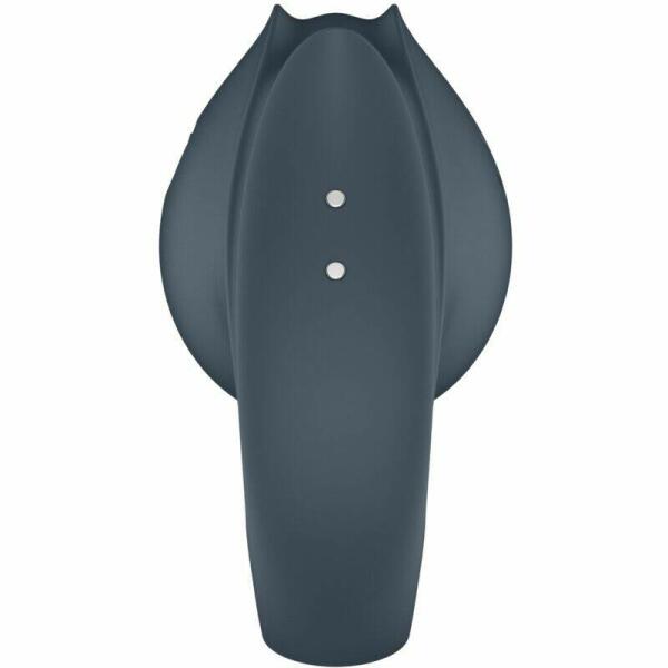 SATISFYER - PERFECT PAIR 2 MULTIVIBRATOR 2 IN 1 PENIS RING AND FINGER STIMULATOR GREY