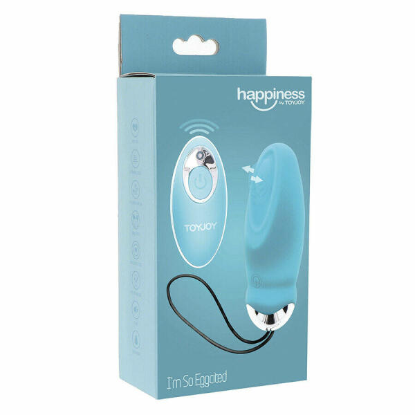 TOYJOY - HAPPINESS I'M SO EGGCITED REMOTE CONTROL VIBRATOR BLUE