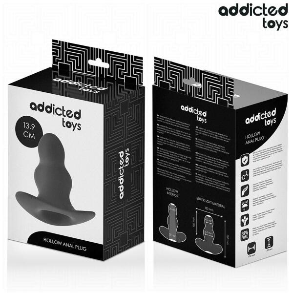 ADDICTED TOYS - HOLLOW ANAL PLUG SILICONE SIZE XL 13.9 CM
