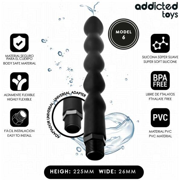 ADDICTED TOYS - ANAL CLEANER WITH UNIVERSAL ADAPTER MODEL 6