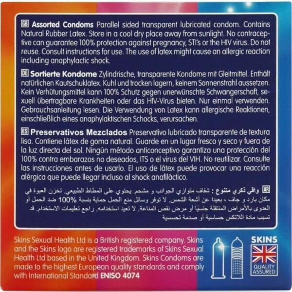 SKINS - ASSORTED PREMIUM CONDOMS PACK 4