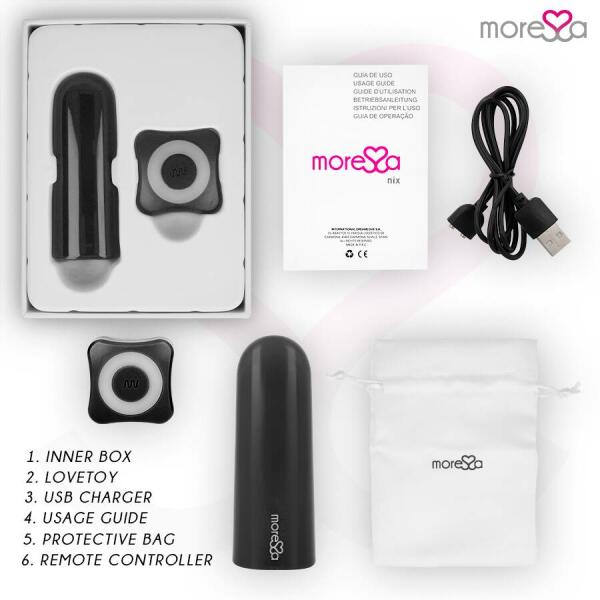 MORESSA - NIX VIBRATOR REMOTE CONTROL BLACK