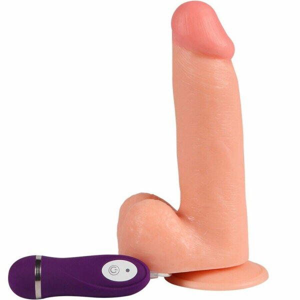 SHEQU - ADAM VIBRATOR DILDO WITH REMOTE CONTROL 21 CM