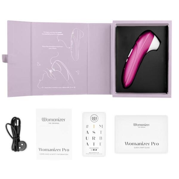 WOMANIZER - PRO VIBRANT CLITORAL STIMULATOR PINK