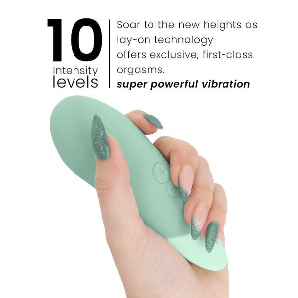 WOMANIZER - VIBE LAY-ON SILENT VIBRATOR SAGE