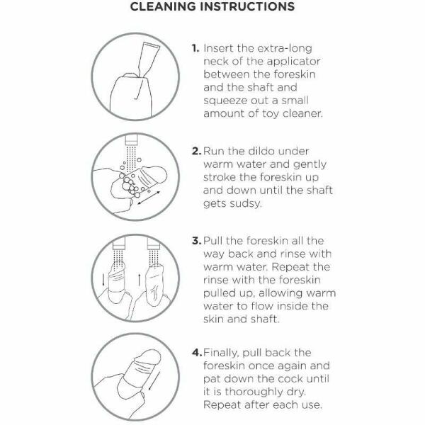 KING COCK - REALISTIC DILDO UNCUT FLESH 23 CM