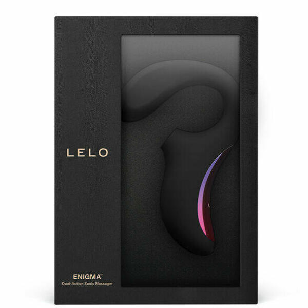 LELO - ENIGMA DOUBLE SUCTION STIMULATION MASSAGER BLACK