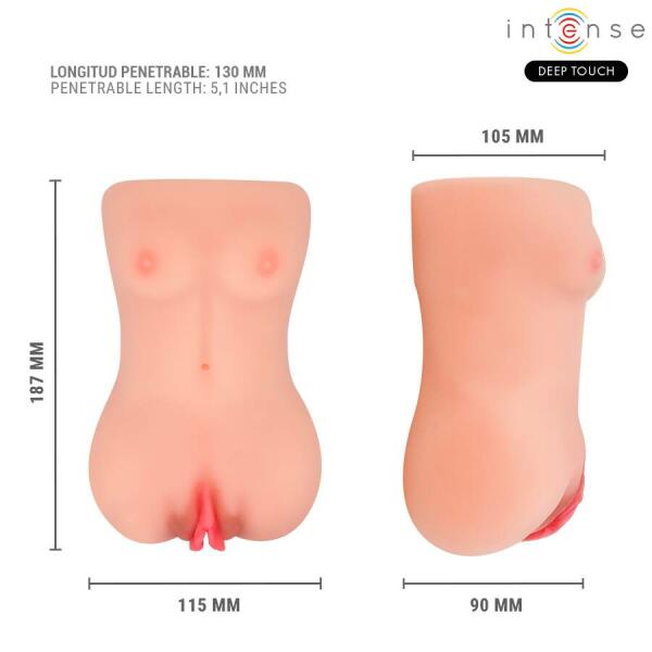 INTENSE DEEP TOUCH - CATHERINE VIBRATOR & SUCTION MASTURBATOR WITH VOICE