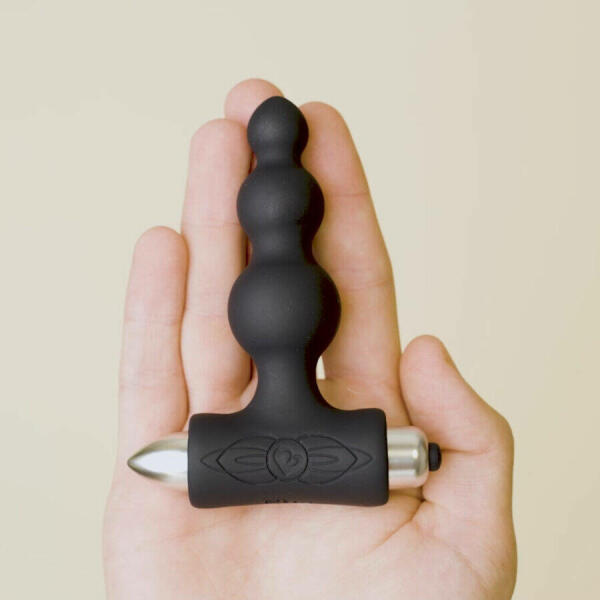 ROCKS- OFF - PETITE SENSATIONS BUBBLES ANAL PLUG VIBRATOR BLACK