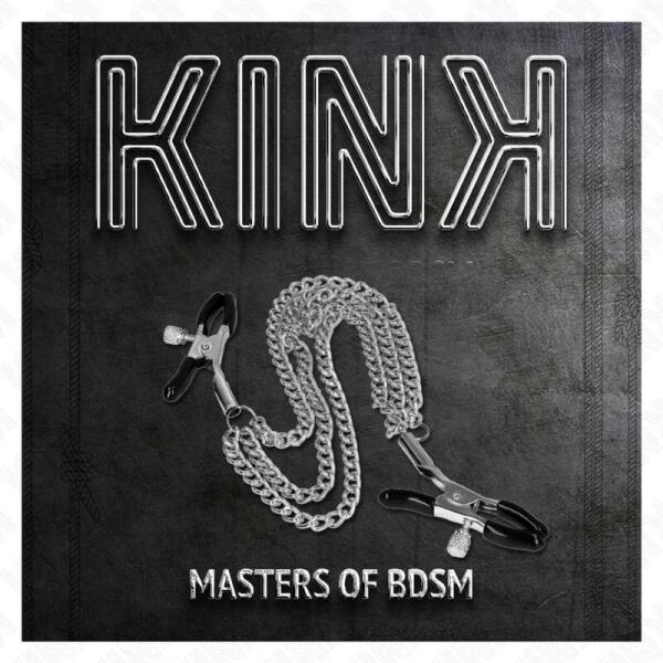 KINK - NIPPLE CLAMPS WITH 3 CHAINS SILVER 20/23/28 CM