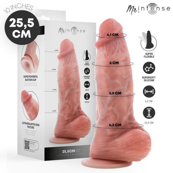 MR INTENSE - BIG PENIS SPENCER SILICONE DILDO 25.5 CM -Ø- 6.2 CM