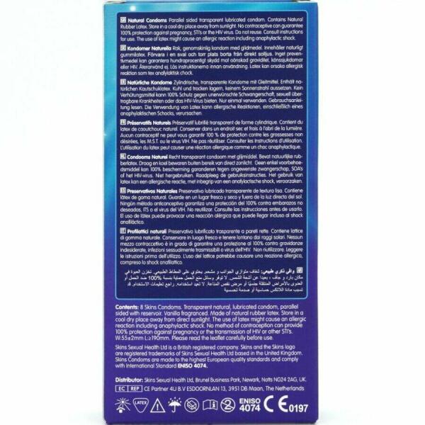 SKINS - NATURAL PREMIUM CONDOMS PACK 8