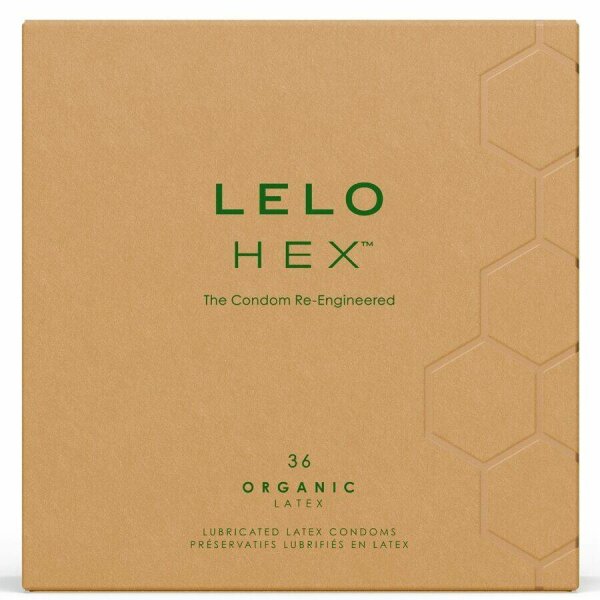LELO - HEX ORGANIC CONDOM BOX 36 UNITS