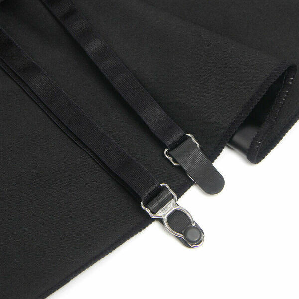 SUBBLIME - 957704 LACE ZIPPER LEATHER DRESS BLACK S/M