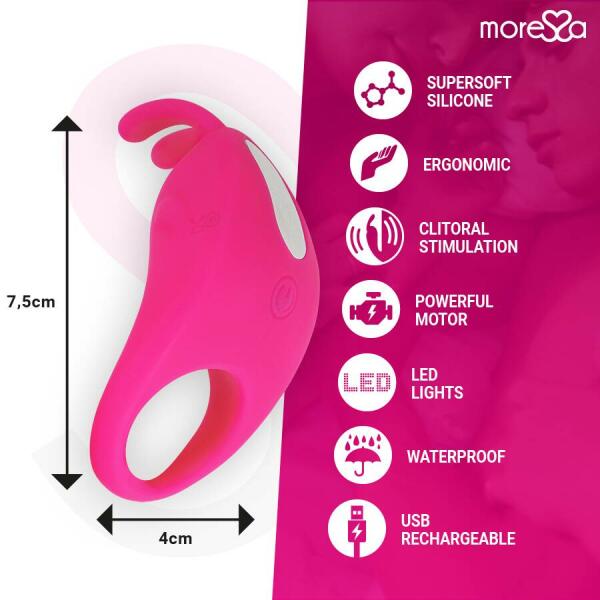 MORESSA - BRAD PREMIUM SILICONE RECHARGEABLE PINK