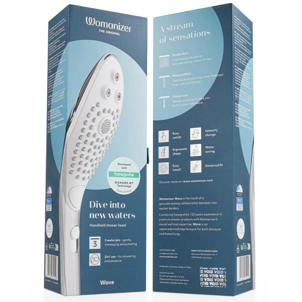 WOMANIZER - WAVE CLITORAL STIMULATING SHOWER HEAD CHROME