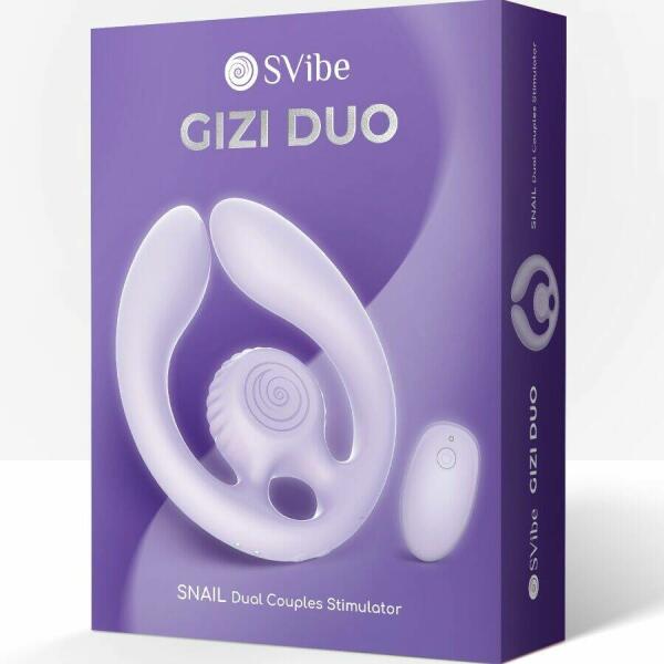 SNAIL VIBE - GIZI DUO COUPLES STIMULATOR REMOTE CONTROL LILAC