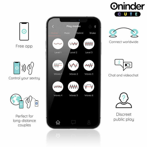 ONINDER CUTE - LOVE BUNNY G-SPOT CLITORAL VIBRATOR - FREE WORLDWIDE APP
