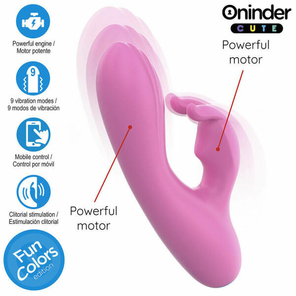 ONINDER CUTE - LOVE BUNNY VIBRATOR G-SPOT CLITORIS - FREE WORLDWIDE APP