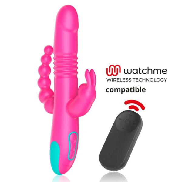 HAPPY LOKY - DONALD TRIPLE STIMULATION: ANAL, G-SPOT & CLITORIS + WATCHME REMOTE CONTROL