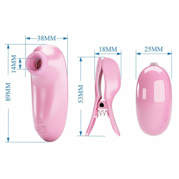 PRETTY LOVE - IMONIE 3-IN-1 MULTIFUNCTIONAL SET WITH SUCTION CUP, NIPPLES AND CLITORIS