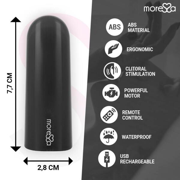 MORESSA - NIX VIBRATOR REMOTE CONTROL BLACK