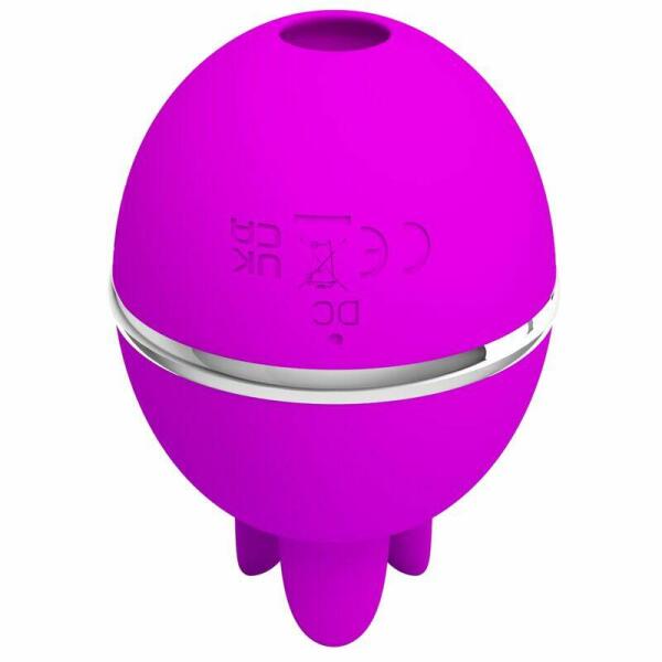 PRETTY LOVE - GEMINI BALL PURPLE ROUND SILICONE VIBRATOR