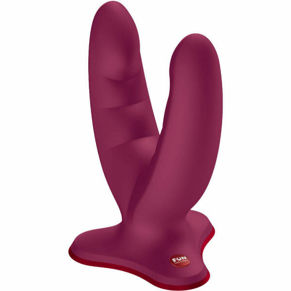 FUN FACTORY - RYDE DOUBLE DILDO WINE RED