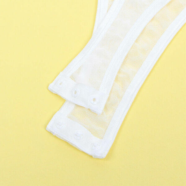 SUBBLIME - 954284 BODY WITH CHAINS + GARTER BELT WHITE S/M