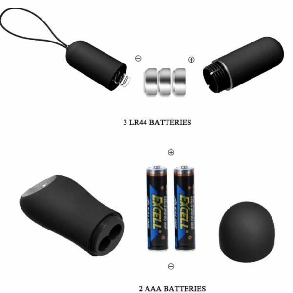 BAILE - THONG WITH VIBRATING BULLET AND REMOTE CONTROL BLACK