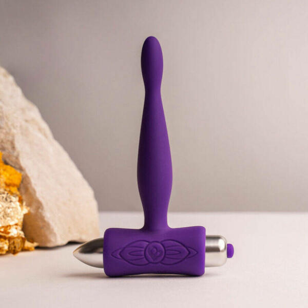 ROCKS- OFF - PETITE SENSATIONS TEAZER ANAL PLUG VIBRATOR PURPLE